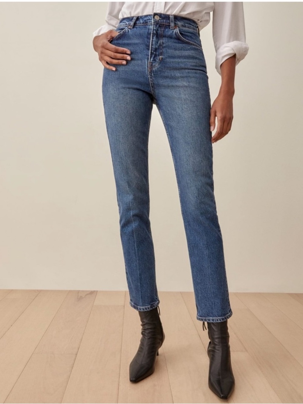 Reformation Liza Ultra High-Rise Straight Jeans - ICARIAN 28